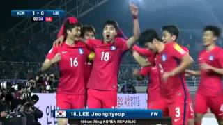 South Korea vs Lebanon 10  World Cup 2018 Qualifying  HD [upl. by Jacinto]