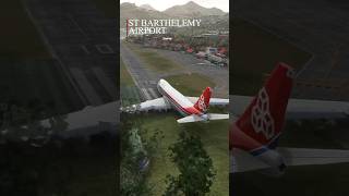 Take off on the limits at Saint Barthelemy Airport with 7478 [upl. by Odnuges]