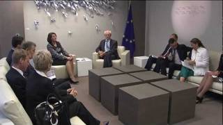 Meeting with Atifete JAHJAGA President of Kosovo [upl. by Ennasor]