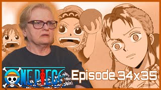 BELLEMERE SAN  Grandma Reacts To One Piece Episode 34 and 35 [upl. by Tunk]