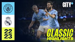 BERNARDO SENDS CITY THROUGH TO FINAL  City 40 Real Madrid  Classic Highlights [upl. by Alethia]