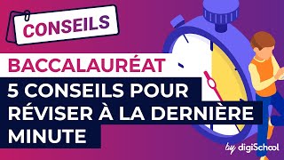 Baccalauréat  5 conseils pour réviser à la dernière minute  digiSchool [upl. by Irtimed]