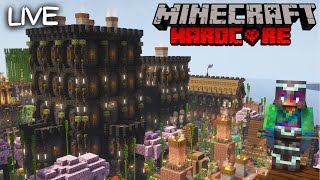 Building a Weaponsmith Trading Hall in Hardcore Minecraft  Survival Lets Play 120 [upl. by Lesab]