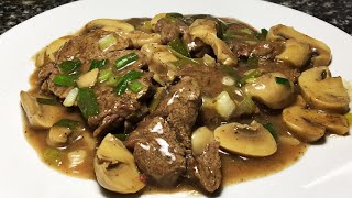 🥩Filete de Res con Champiñones 🍄 Recetas fáciles [upl. by Nerita83]