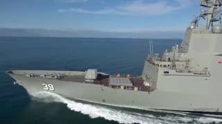 Destroyer Hobart first underway trials part III [upl. by Cirilo]