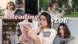 Gehypte Bücher Live Reaktionen Bookshopping ampampamp  READING VLOG ohne Spoiler [upl. by Ididn]