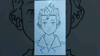 How to draw Takemichi in seconds shorts shortsfeed shortsviral [upl. by Xanthus]