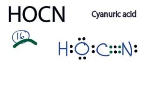 HOCN Lewis Structure How to Draw the Lewis Structure for HOCN [upl. by Livvyy]