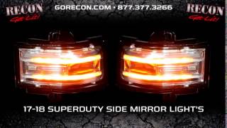 Ford 1718 F250F350F450 Superduty Side Mirror Lenses  Clear Lens 264245CL [upl. by Yoj148]