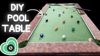 HOW I MADE MY OWN POOL TABLE 🎱  8 BALL POOL DIY  HOMEMADE POOL TABLE DIY  LOCKDOWN GAMES [upl. by Luigi]