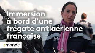 Guerre au ProcheOrient  à bord de la frégate française en mer Rouge [upl. by Annaigroeg336]