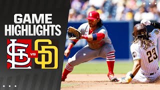 Cardinals vs Padres Game Highlights 4324  MLB Highlights [upl. by Earehs]