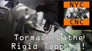 Rigid Tapping and More on the Tormach CNC Lathe Widget33 [upl. by Pernell]