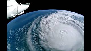 Furacão Milton Imagens da Estação Espacial revelam a força da tempestade que ameaça a Flórida [upl. by Hajan]