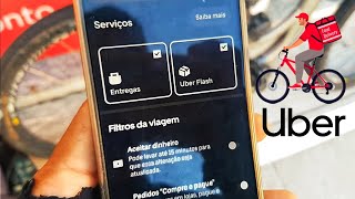 Mostrando um pouco o aplicativo da Uber de bike e Resultado de 6 horas de trabalho [upl. by Daryn]