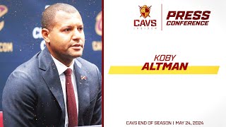 Koby Altman End Of Season Press Conference  May 24 2024 [upl. by Natanoy]