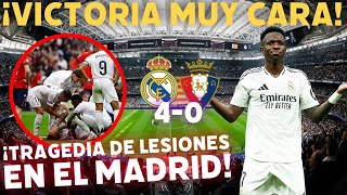 MILITAO SE PIERDE LA TEMPORADA  Vinicius marca HACKTRICK  MAS PROBLEMAS EN LA DEFENSA DEL MADRID [upl. by Anniala]