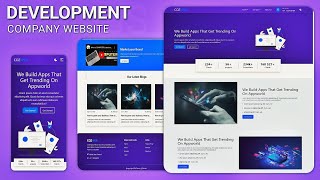 🔥React Responsive Modern Website Using Tailwind CSS  Build Web Development Company website [upl. by Anaej]