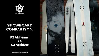 Snowboard Comparison K2 Alchemist vs K2 Antidote [upl. by Gannie]