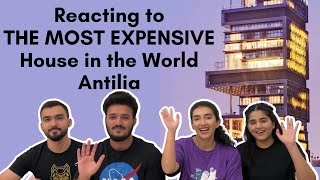 Ambani House REACTION  Most EXPENSIVE house  Foreigners REACT to Antilia [upl. by Anwahsit]