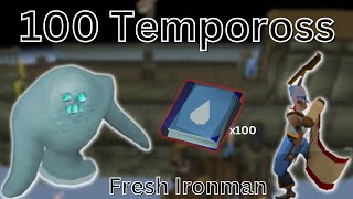 I saved up 100 Tempoross rewards on my Fresh Ironman  OSRS [upl. by Rella]