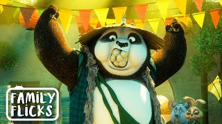 Po Meets His Real Dad  Kung Fu Panda 3 2016  Family Flicks [upl. by Aholah569]