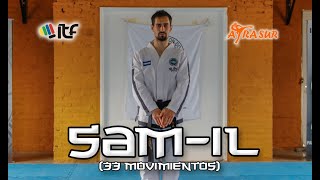 FORMA TUL SAM IL  Cinto Negro III Dan TaeKwonDo ITF ESC ATRA SUR [upl. by Dosia]