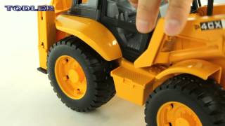 Bruder 02428 Backhoe Loader JCB 4 CX REVIEW [upl. by Alita]