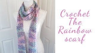 Crochet Easy and Feminine Scarf  Super Easy Beginner Tutorial [upl. by Pilar]