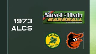 Strat baseball 1973 ALCS game 1 [upl. by Ayerdna189]