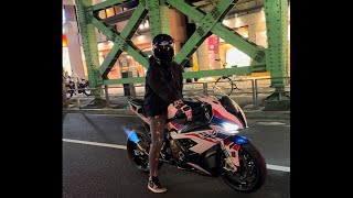 BMW S1000RR Arrow titanium full exhaust sound and after fire 🔥 [upl. by Kcaj]