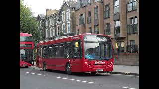 Enviro 200 Stagecoach London 36284 LX11AXA on the Route 276 Arriving at Shacklewell Lane First Day [upl. by Arimak858]