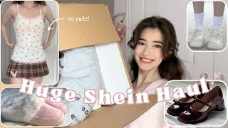 huge shein try on haul ♥ feminine  coquette style [upl. by Nunes78]