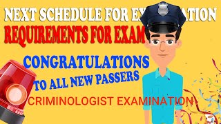 SCHEDULE FOR CRIMINOLOGIST EXAM 2023  REQUIREMENTS TO TAKE THE EXAM FOR CRIMINOLOGIST [upl. by Naitsabas]