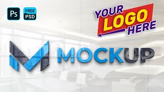 Using Mockup How To Place Logo In Mockup  Photoshop Mockup Tutorial  Free Mockup 2021 [upl. by Ellenwad]