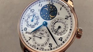 IWC Portugieser Perpetual Calendar Edition quot150 Yearsquot IW503405 IWC Watch Review [upl. by Chlori]