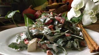 Pear Arugula Salad with Horseradish Cream  Live Entrée [upl. by Tenom113]