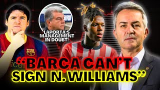 🚨 BARÇA CANT SIGN NICO WILLIAMS CLAIMS VICTOR FONT 🤔 [upl. by Sophy989]