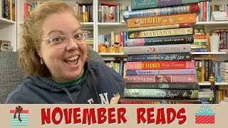 BOOKS I READ IN NOVEMBER  BucketListathon Nonfiction November Historathon Christmas reads [upl. by Alic]