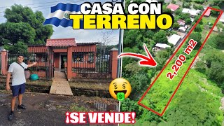 ENCONTRAMOS UNA CASA con TERRENO GRANDE en EL SALVADOR 🇸🇻🤑 ¡BUEN PRECIO en AHUACHAPAN [upl. by Giesecke603]