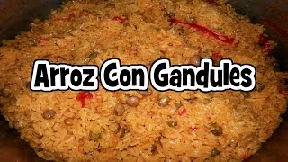 Arroz Con Gandules  Rice with Pigeon Peas [upl. by Arodasi411]