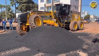 GD655 ESPALHANDO MASSA ASFÁLTICA DE CBUQMotoniveladoraPatrolPatrolaRoad GraderMotor Grader [upl. by Oremoh]