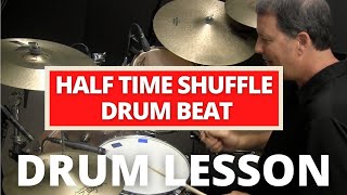 Halftime Shuffle Drum Beat  Purdie Shuffle [upl. by Lahcsap]