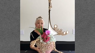 Sogetsu Ikebana ArtScapes2020 Beauty From The Garden Demonstration  Katsuko Biko Thielke [upl. by Carrew]