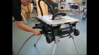 Metabo TS 254 Table Saw Demo [upl. by Hsak]