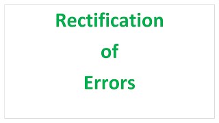 CA Foundation Rectification of Errors Malayalam [upl. by Eico]