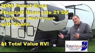 2020 Forest River Flagstaff Micro Lite 21 DS Travel Trailer with Shane [upl. by Mitzl515]