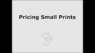 Pricing Small Prints 2020 [upl. by Calvina]