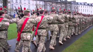 Scots Black Watch Homecoming Parade Perth Perthshire Scotland April 20th [upl. by Toback762]