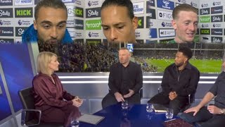 Calvert Lewin Wayne RooneyVan Dijk  Everton 20 Liverpool Post Match interview [upl. by Annaiek223]